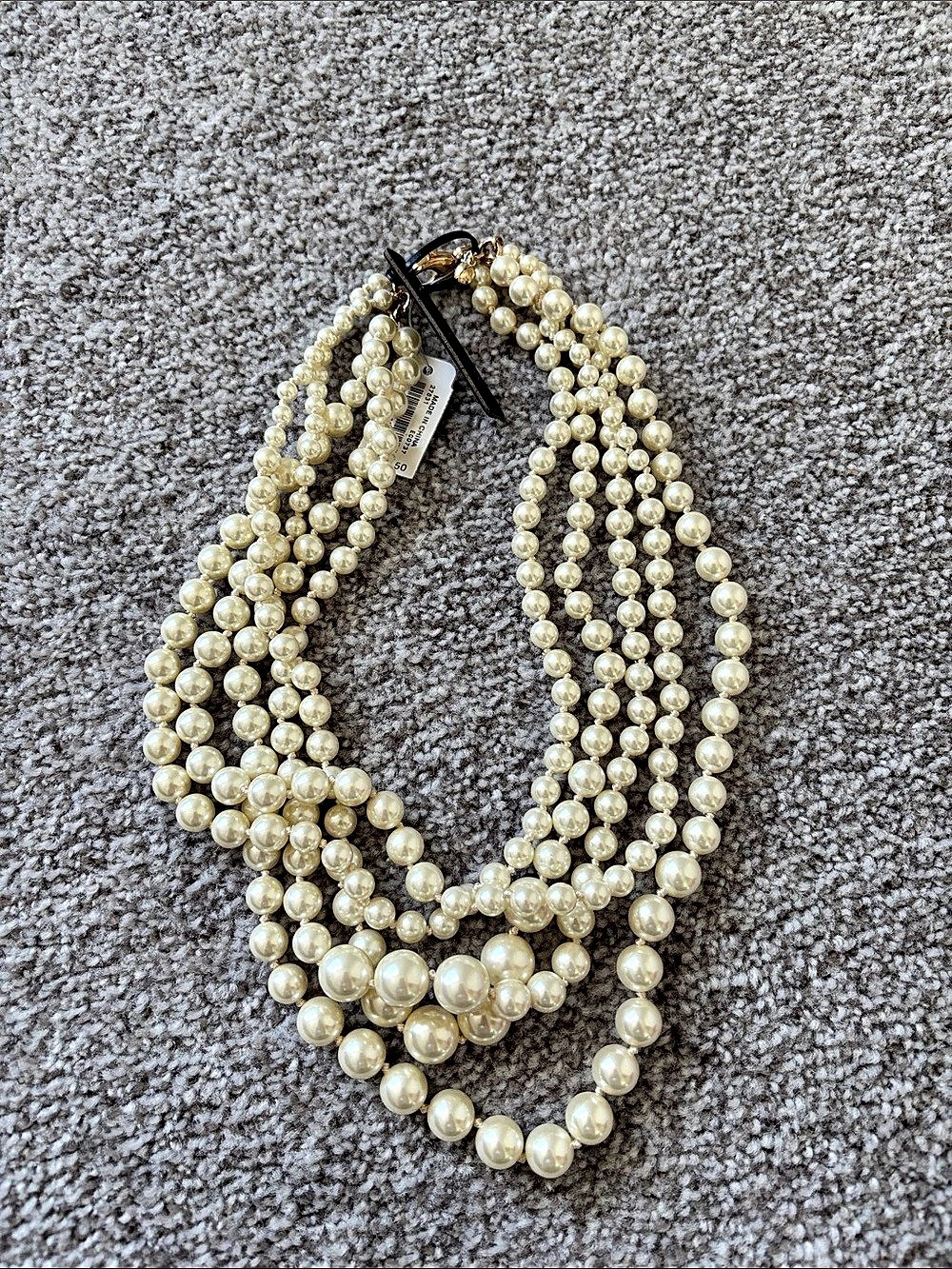 J. Crew Pearl-Style Multi-Strand Necklace in Cream NWT